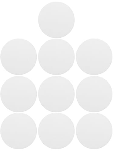 MOTHNUR 10 Pack Round Led Light Diffuser Sheet 1.77 in Acrylic Ceiling Light Cover Plate Led Backlight Panel Diffusion Panel for Home Office Commercial Lighting