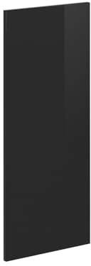 Vicco Küchenfront R-Line, Schwarz Hochglanz, 29.6 x 71.3 cm | Möbelfront für den Apothekerunterschrank, passend für R-Line Küchenschränke zur einfachen Montage