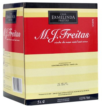 M.J. Freitas Vinho de Mesa Rosé, 5 Liter (Rosé aus Portugal, Vinho de Mesa) Castelao Frances