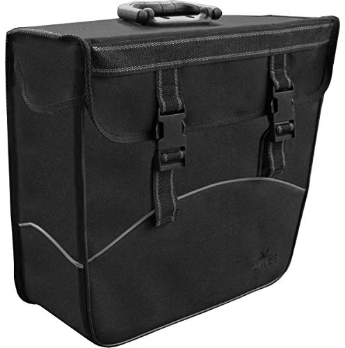 Greenlands Fahrradtasche Packtasche Einkaufstasche Shoppingtasche schwarz (Rechts)