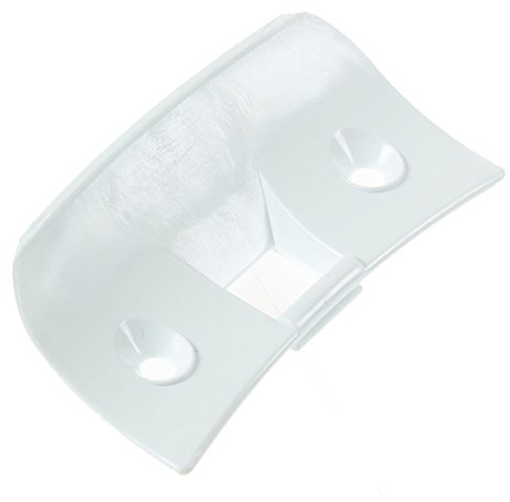 First4spares Plastic Door Catch Plate for Creda Tumble Dryers (White, 67mm)