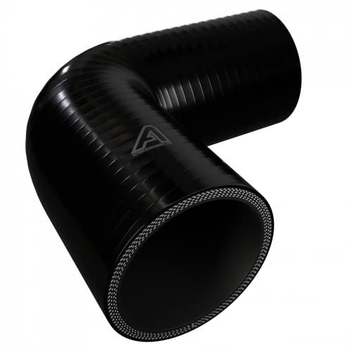 76mm Internal Diameter Black 90 Degree Silicone Elbow Hose