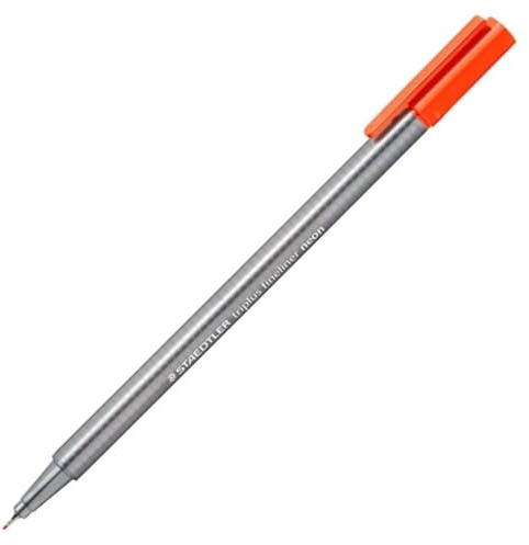 triplus fineliner neon rot