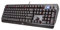 Thermaltake Tt eSPORTS Challenger Edge Aluminum Faceplate 8 Color LED Backlighting Fast Response Key Anti-Ghosting Membrane Gaming Keyboard KB-CHE-MBBLUS-01, Black
