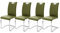 Robas Lund, Stuhl, Esszimmerstuhl, Schwingstuhl Köln, 4er Set, Oliv, 57 x 43 x 100 cm
