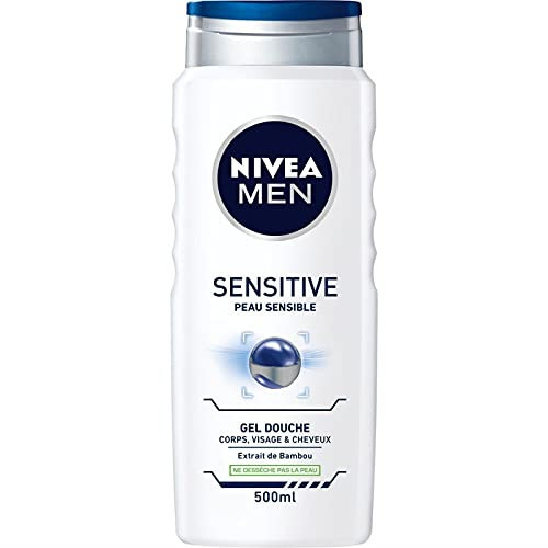 Nivéa - Shower Bath Care Sensitive Men 500Ml - Lot of 3