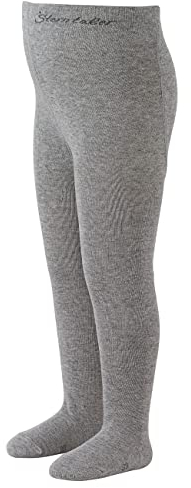 Sterntaler Baby - Mädchen Uni Strumpfhose, Silber Mel., 56 EU