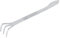 Zerodis 24Cm Bonsai Outils Râteau/Spatule Combo 3-Prong en Acier Inoxydable Racine Kit Râteau Jardinage Cultivateur Outils D'Agriculture du Sol avec Poignée Ergonomique