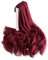 YFZYT Frauen Dame Stilvolle Schal Chiffon Stola Scarves Weiche Schal Schal Hals Wrap Kopftuch Stola mit Gestickten Feder Muster - Purpurrot