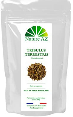 Tribulus Terrestris en poudre sachet 200g | plante naturelle 40% saponines | hommes, femmes, sportifs tonus musculaire | Fabriqué en Occitanie