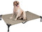 Veehoo Kühl Erhöhte Hundebett, Hundeliege Outdoor für Klein, Mittelgroße, Grosse Hunde, aus Waschbar & Dauerhaft Textilene Netzstoff, XL, Beiger Kaffee