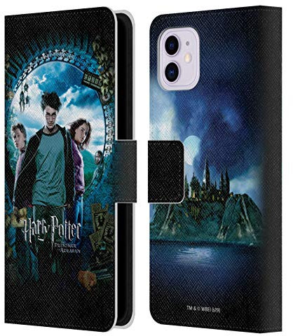 Head Case Designs Officially Licensed Harry Potter Ron, Harry & Hermione Poster Prisoner Of Azkaban IV Leather Wallet Case Compatible With Apple iPhone 11