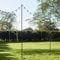 Lights4fun 3er Set Halterungsstange aus Metall für Beleuchtungen 275 cm Schäferstab Stab Hochzeitsdeko Garten Schäferhaken Schäferstab Dekostange für Blumenampel Hochzeit Erdspieß Deko schwarz