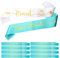 FLOFIA 10 pcs Braut Schärpe Team Braut Schärpe Junggesellinnenabschied Schärpe JGA Party Schärpe Hen Party Schärpe Hochzeit JGA Accessoires Zubehör Brautaccessoires Grün