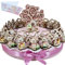 Torta bomboniere Nascita Orsetti Albero della Vita Bambina Confetti e Centrale Inclusi (Torta 20 fette 1 Piano)