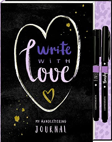 Notizbuch mit Extra - Handlettering - My Handlettering Journal: mit Schablone + Stifte