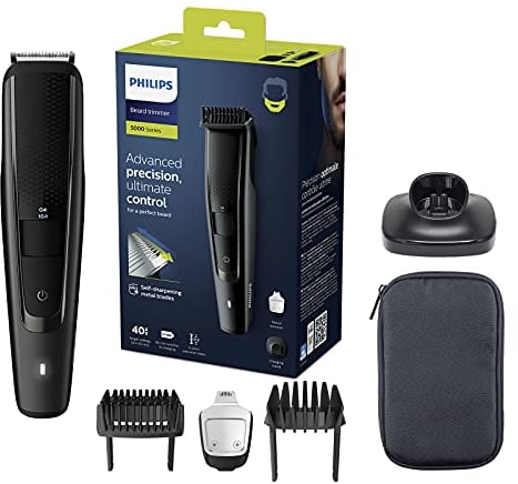 PHILIPS Beard Trimmer Series 5000 with Lift and Trim Pro System (Model BT5515/13), Black
