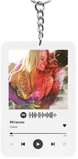 Transparent Gift Llavero Personalizado con Foto Canción Spotify. Regalos Originales para Hombre, Mujer. Llaveros Originales. Llaveros para Parejas, Amigos, Familia. Regalos Personalizados con Foto