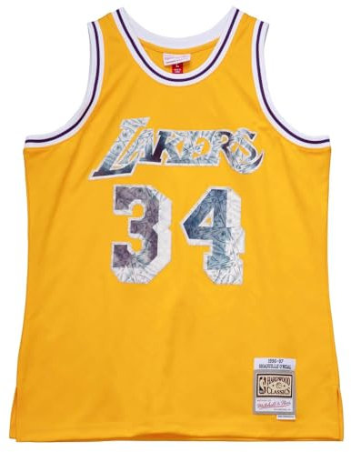 Mitchell & Ness Shaq O'Neal #34 Los Angeles Lakers 75th Anniversary Swingman NBA Trikot Gelb