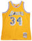 Mitchell & Ness Shaq O'Neal #34 Los Angeles Lakers 75th Anniversary Swingman NBA Trikot Gelb