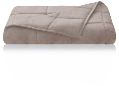 Dailydream Therapie Gewichtsdecke im Flauschigen Fleece, 6Kg für Erwachsende, 135x200cm, Rosa