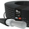 Cable solar H1Z2Z2-K de 6 mm², 5 a 100 m de cable solar para montaje en tierra, cable individual, fotovoltaico, sin halógenos, doble aislamiento, negro, rojo o azul (negro, 30 m)