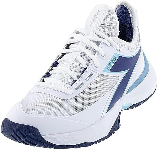 Diadora Womens Finale All Ground Tennis Sneakers Shoes - White - Size 7.5 M