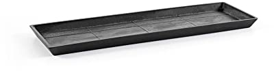 ECOPOTS Soucoupe Rectangular 80 Gris Foncé - 78,9 x 20 x H. 4 cm