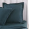 TODAY Essential - Lot de 2 Taies d'oreillers 63X63 cm 100% Coton Uni, Paon