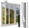 Antrect One Way Window Film 60x400cm Silver Anti UV Film Privacy Mirror Anti Glare Reflective Window Film Heat Control Window Tint Sun Blocker Window Sticker Privacy Film For Glass Windows