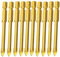 Boxonly 10Pcs Drill Bit Set Carbide Tungsten Tile Glass Ceramic Flat Spear Head Drill Bits 4mm