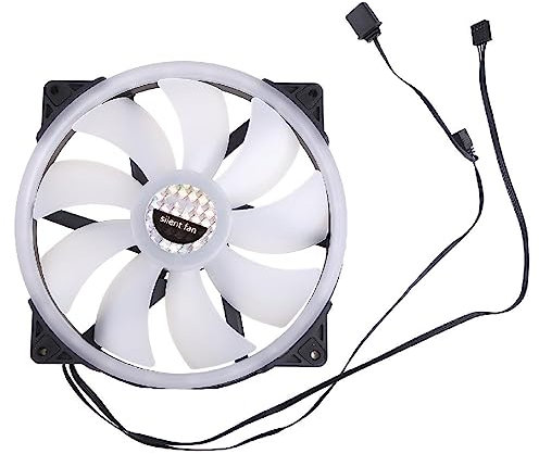 Refroidisseurs de processeur système de radiateurs RVB LED 200 mm pour ventilateur de boîtier, édition silencieuse, ventilateur de châssis coloré pour boîtiers de PC, ventilateurs de boîtier Argb Pwm