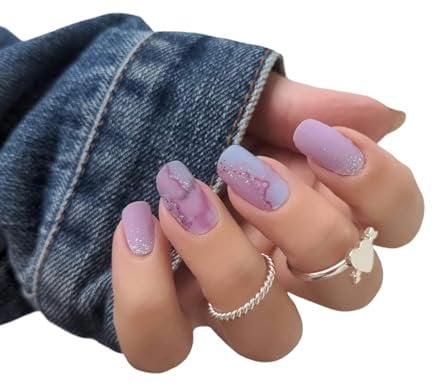 Zaubernägel4Home Nail Wraps (Melt 4 Marble) Pack of 16