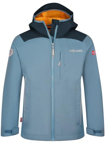 Trollkids Kids Bergen Jacket 176, Steel Blue