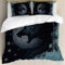Bettwäsche 155x220cm Wikinger Wolf Bettwäsche Set Keltischer Knoten Kompass Schlafzimmer Dekor Bettbezug Set 3 Teilig Mikrofase Luxus Modern Mit Reißverschluss + 2 Kissenbezug 80x80cm