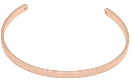 Heideman Armband Damen aus Edelstahl rosegold farbend matt Armkette für Frauen mit Stein weiß