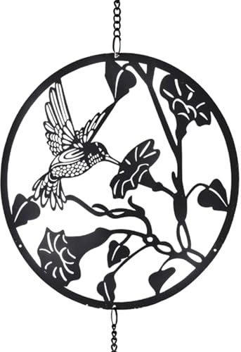 formano Fensterhänger Kolibri schwarz | Hänger Dekohänger Girlande Windspiel | 92x18 cm