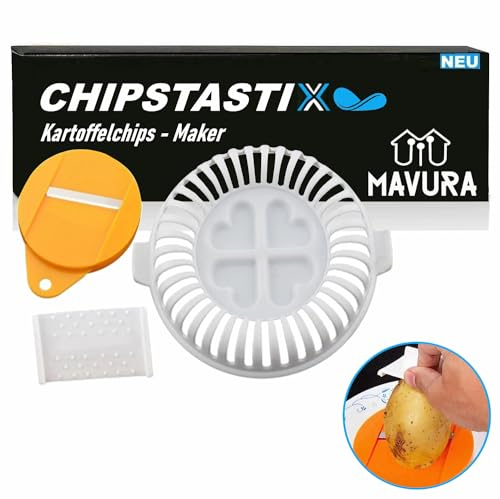 MAVURA CHIPSTASTIX Kartoffelchips Maker Chips Röster Kartoffel, Grill DIY Form Chipsmaker für die Mikrowelle