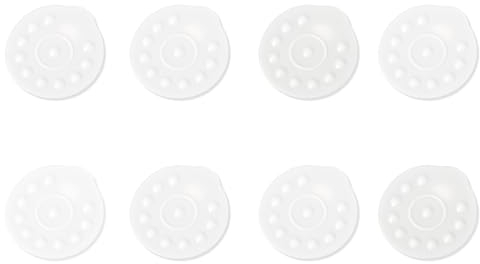 8 Piezas Reemplazo de Membrana de Silicona para Medela, Sin BPA Piezas de Extractor de Leche Accesorios de Repuesto para Extractor de Leche Manual y Eléctrico (Blanco)