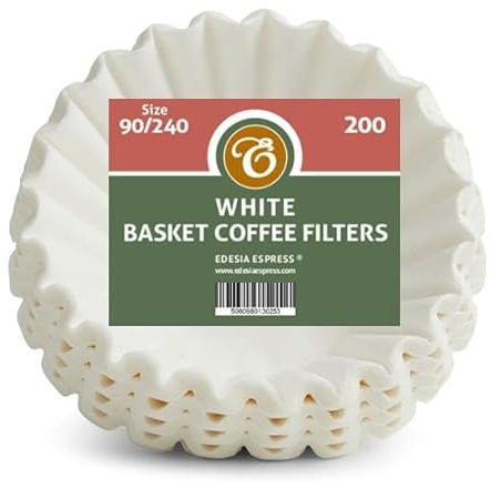 EDESIA ESPRESS 200 x 3 Pint Commercial Basket Coffee Filter Papers - Compatible with Bravilor, Buffalo, Burco, Bunn, Coffee Queen, Marco, Technivorm etc.