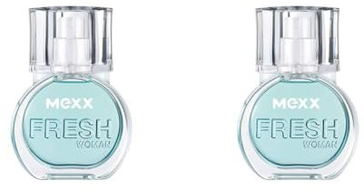 Mexx Fresh Woman – Eau de Toilette Natural Spray – Frisches Damen Parfüm mit fruchtigen Nuancen – 1 er Pack (1 x 15ml) (Packung mit 2)