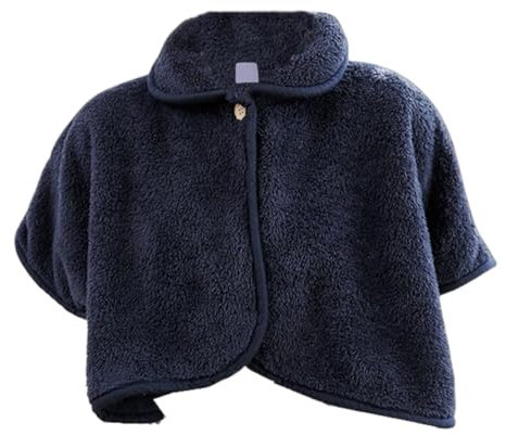 Femme Poncho Polaire Plaid Châle Polaire Cape Chaud d'hiver avec Boutons Couverture Poncho Poncho Chaud Et Moelleux Couverture De Châle pour l'hiver Et L'automne