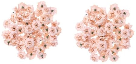 Zerodeko 100 STK Hochzeitsdekoration mexiko Dekorationen Brautstrauß künstliche Blumen Pflanzendekor künstlicher Rosenkopf künstliche Rosenblüte getrocknete Blumen Stoff