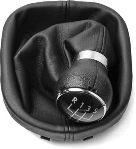 AWPARTS - Set Schaltknauf 5 Gang + Schaltsack Schaltmanschette kompatibel mit KFZ VW Caddy 2004-2010 VW Touran 2003-2011