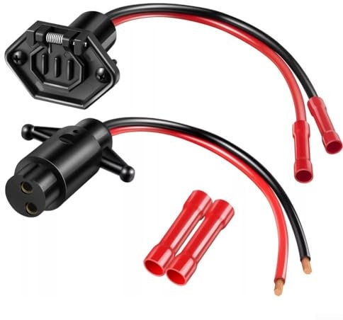 Prise de moteur à la traîne 12 V 10 AWG - Kit de prise mâle et femelle - Étanche - Connexion rapide (type A)