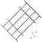 Grate per Finestre Regolabili 4 Barre Trasversali 1000-1500 mm,Acier Galvanisé Inferriate per Finestre, Grate per Finestre Articoli di ferramenta (Peso 9,6KG)