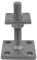 GeZu Impex® Pfostenträger Alfred höhenverstellbar M16 x 100 mm, 50 x 50 mm Stützenfuß Pfostenschuh