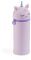 Back2Fun - Trousse gobelet licorne, Étui scolaire un compartiment, Trousse 2 en 1 extensible, Trousse en silicone texture douce, Fermeture éclair, Couleur mauve