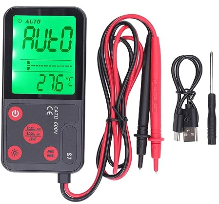 Digitalmultimeter, Tragbares Digitalmultimeter, Tragbares Voltammeter, Voltammeter, Spannung, Frequenz, Analogbalken, 6000 Zählungen, Multifunktionales Multimeter