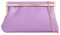 UShopUK Elegante pochette in finta pelle da sposa, ballo di fine anno, matrimonio, sera, festa, borsa a tracolla, Lilla/viola, medium